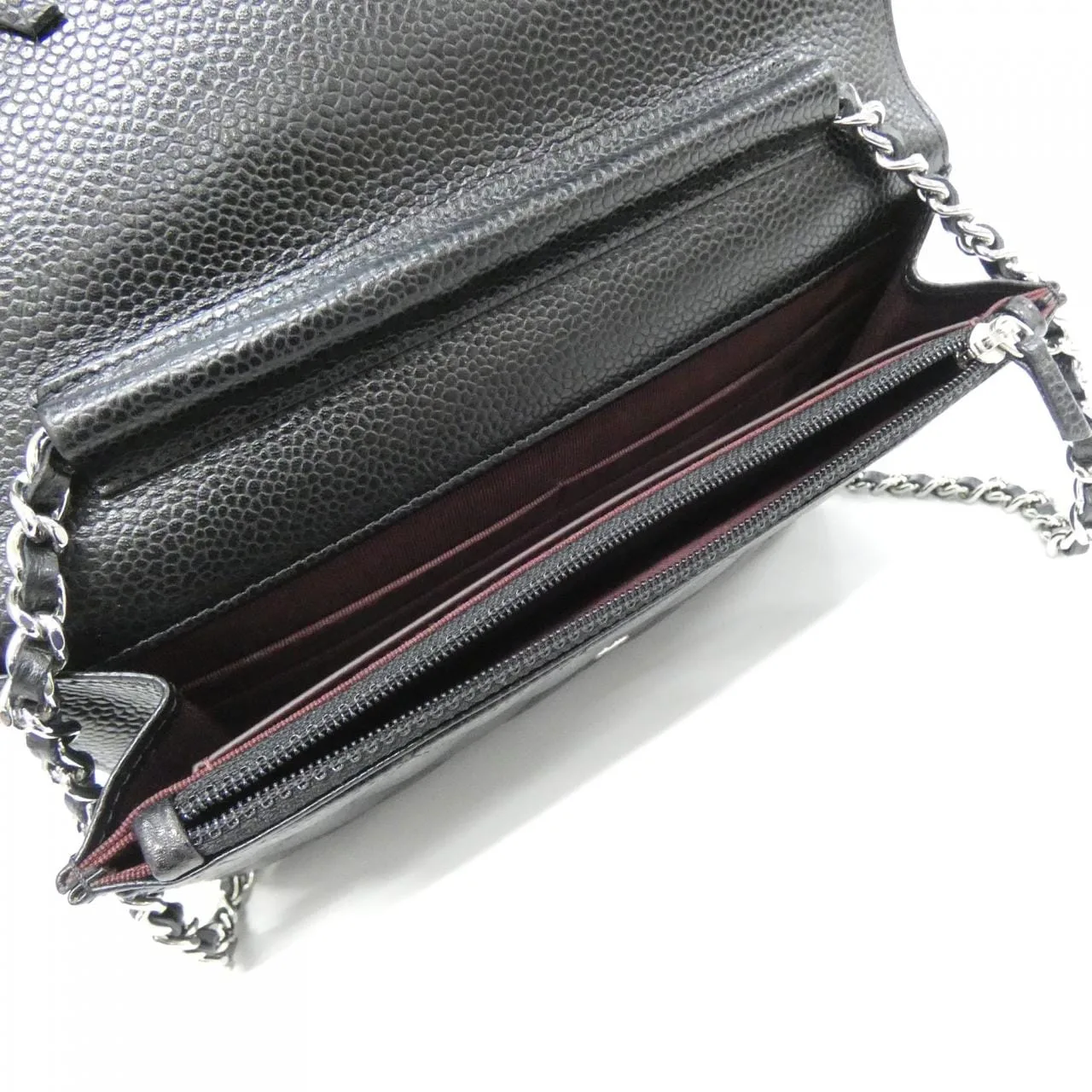 CHANEL Timeless Classic 33814 Wallet Grained Calfskin Black Grained Calfskin Rank A - Thumbnail 7