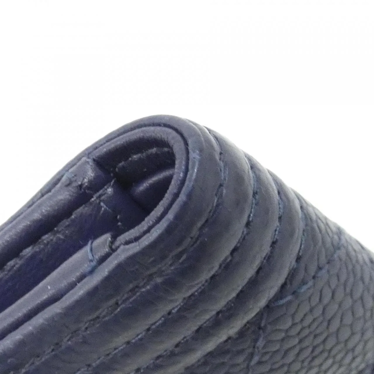 CHANEL Boy Chanel Wallet Caviar Leather 深藍色 Caviar Leather 中古品A - 縮圖 3