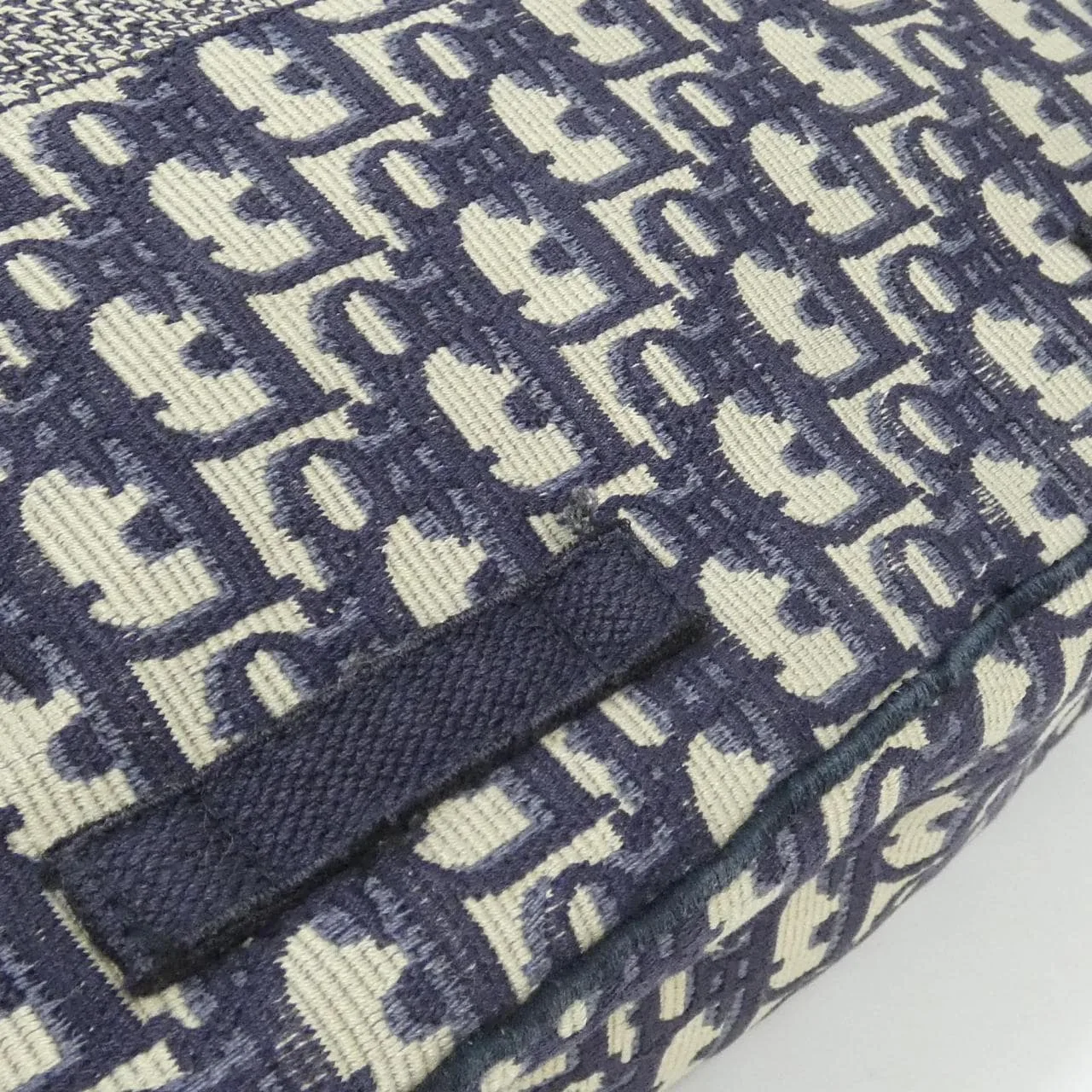 DIOR Book Tote M1291VRIW Shoulder Canvas 黑色 帆布 中古品A - 縮圖 6