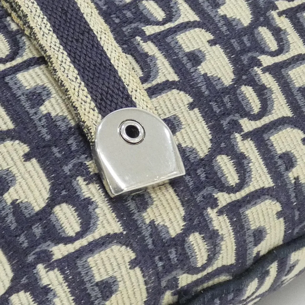 DIOR Book Tote M1291VRIW Shoulder Canvas 黑色 帆布 中古品A - 縮圖 7