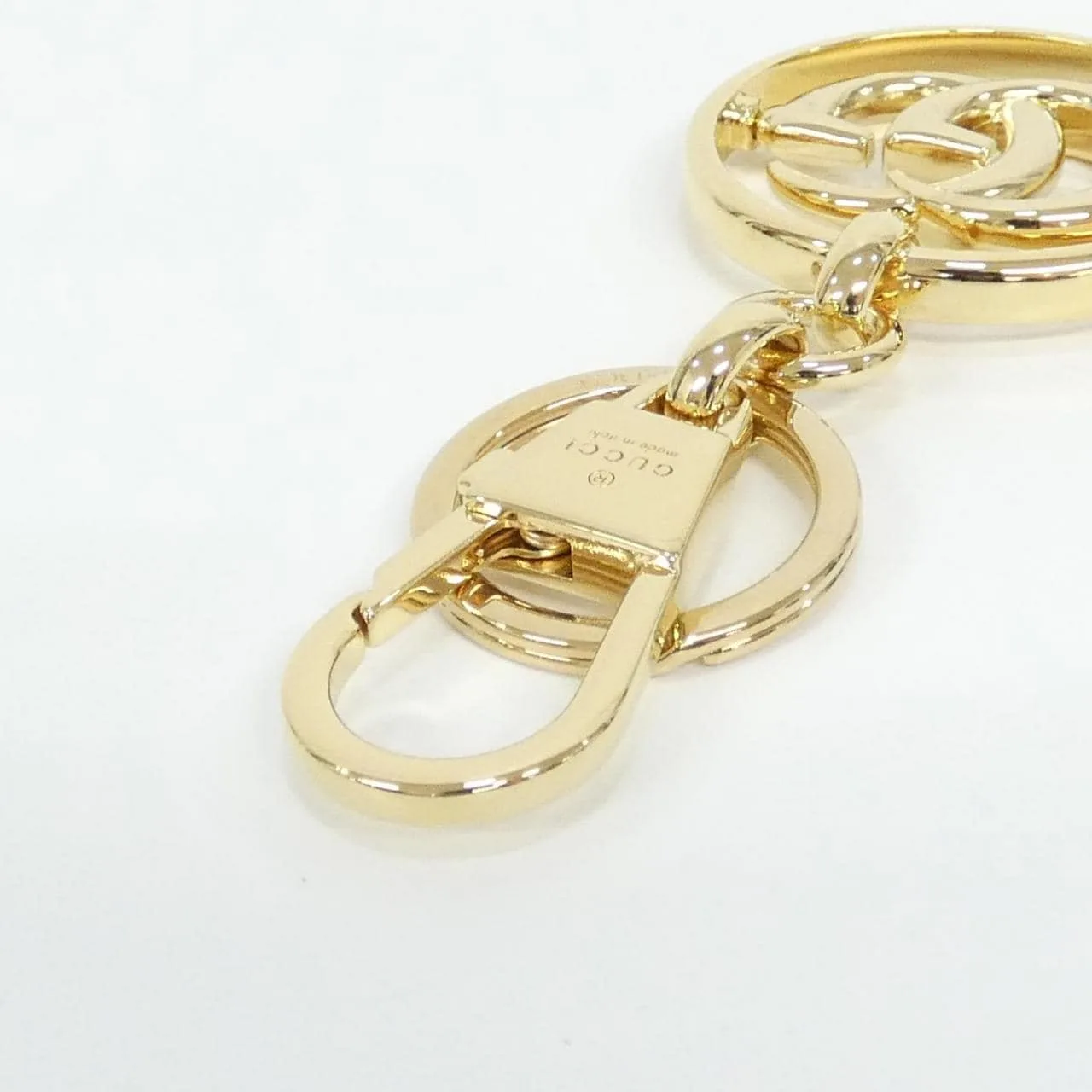 GUCCI 752067 J1600 Key Case 金色 中古品A - 縮圖 3