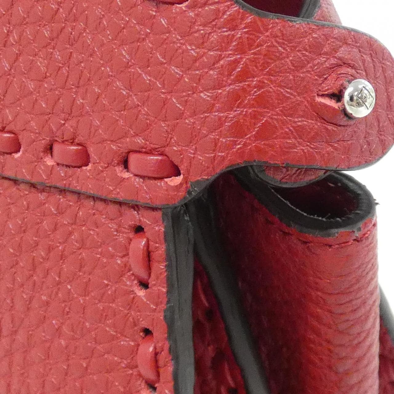 FENDI Peekaboo 8BN335 ARBB Bag 紅色 中古品A - 縮圖 4