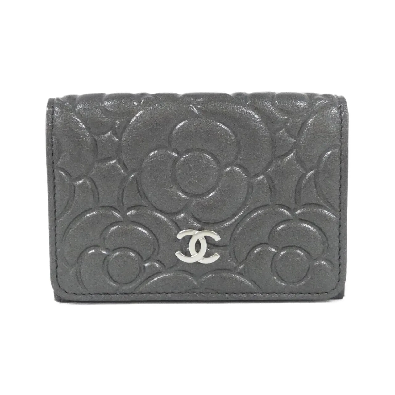 CHANEL Timeless Classic AP0116 Wallet Satin Grey