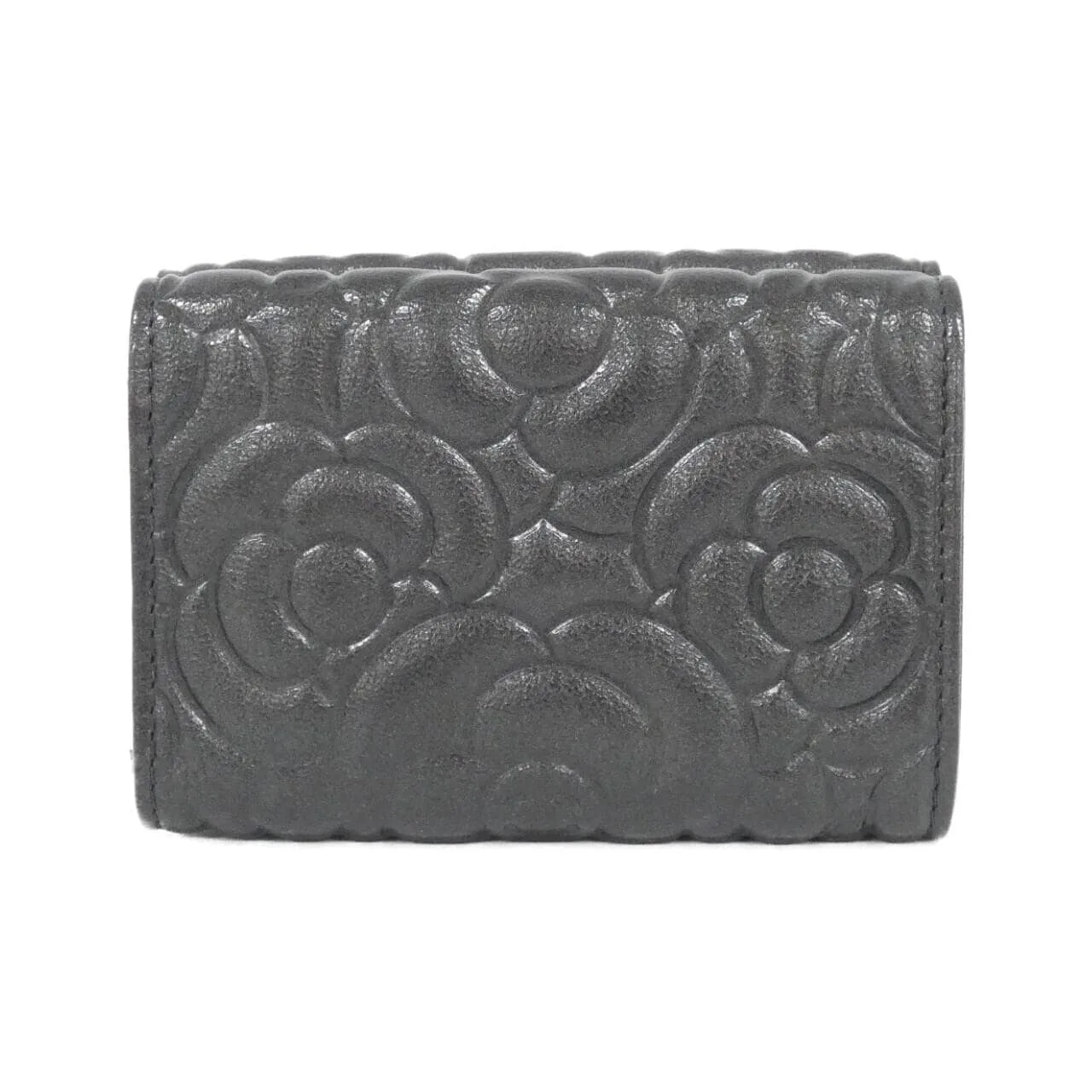 CHANEL Timeless Classic AP0116 Wallet Satin 灰色 緞面 中古品A - 縮圖 2