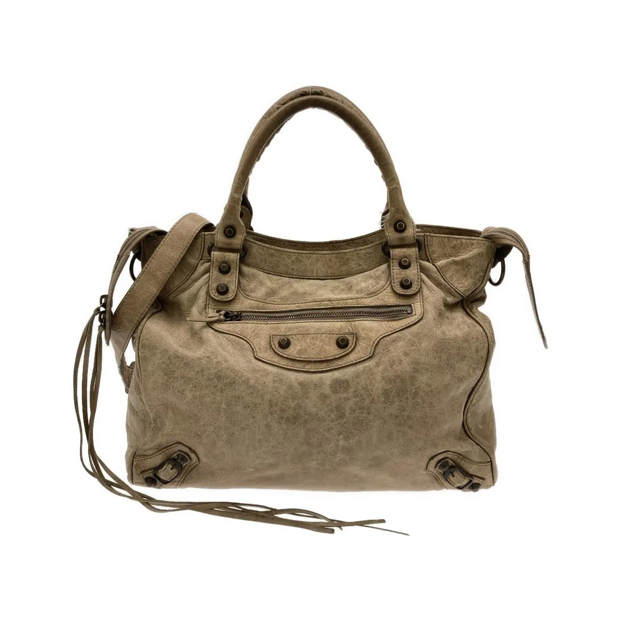 BALENCIAGA 235216 D94JT Handbag Lambskin Black