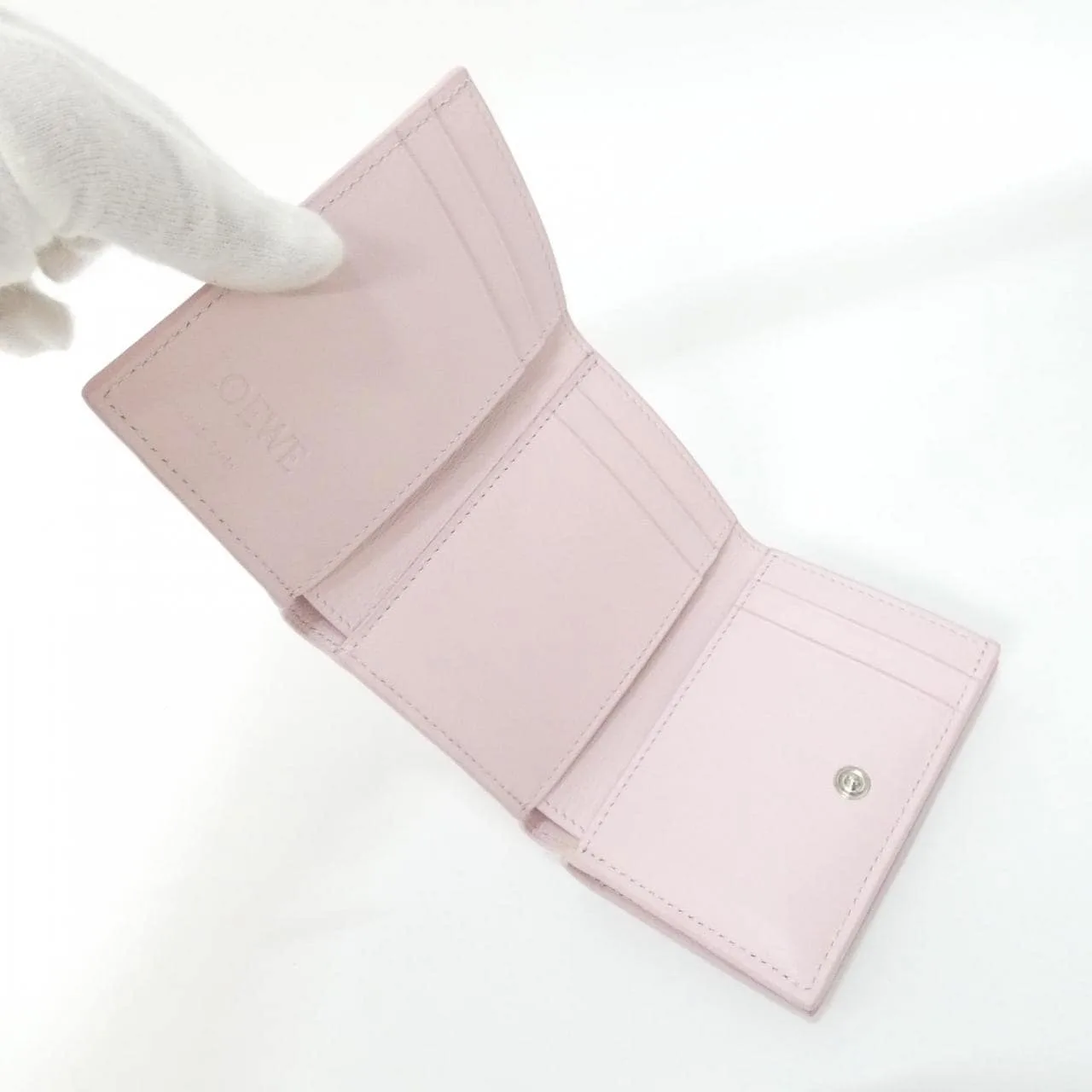 LOEWE C821TR2X08 Wallet Black Rank A - Thumbnail 4