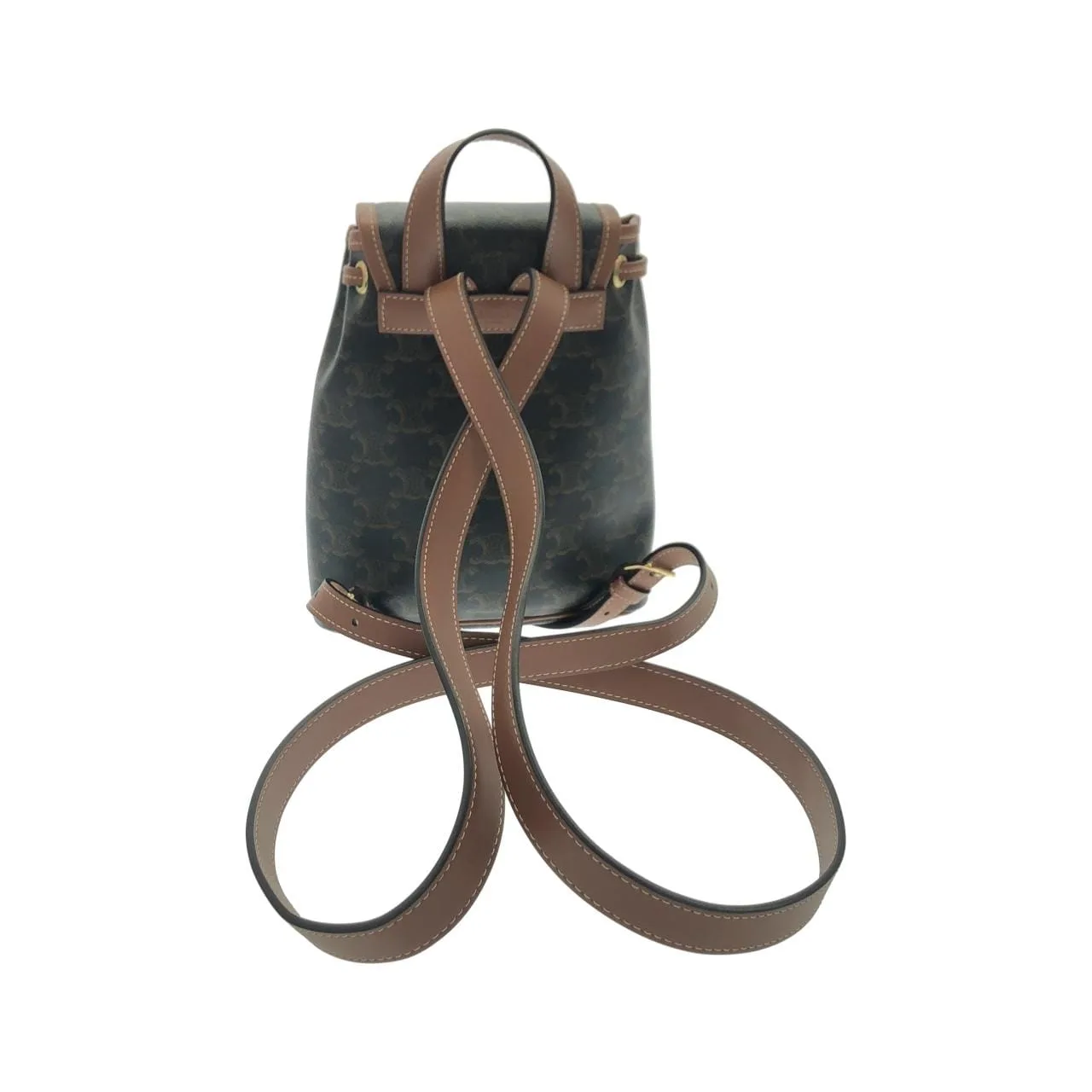 CELINE 197662CAS Backpack Canvas 黑色 帆布 中古品A - 縮圖 2