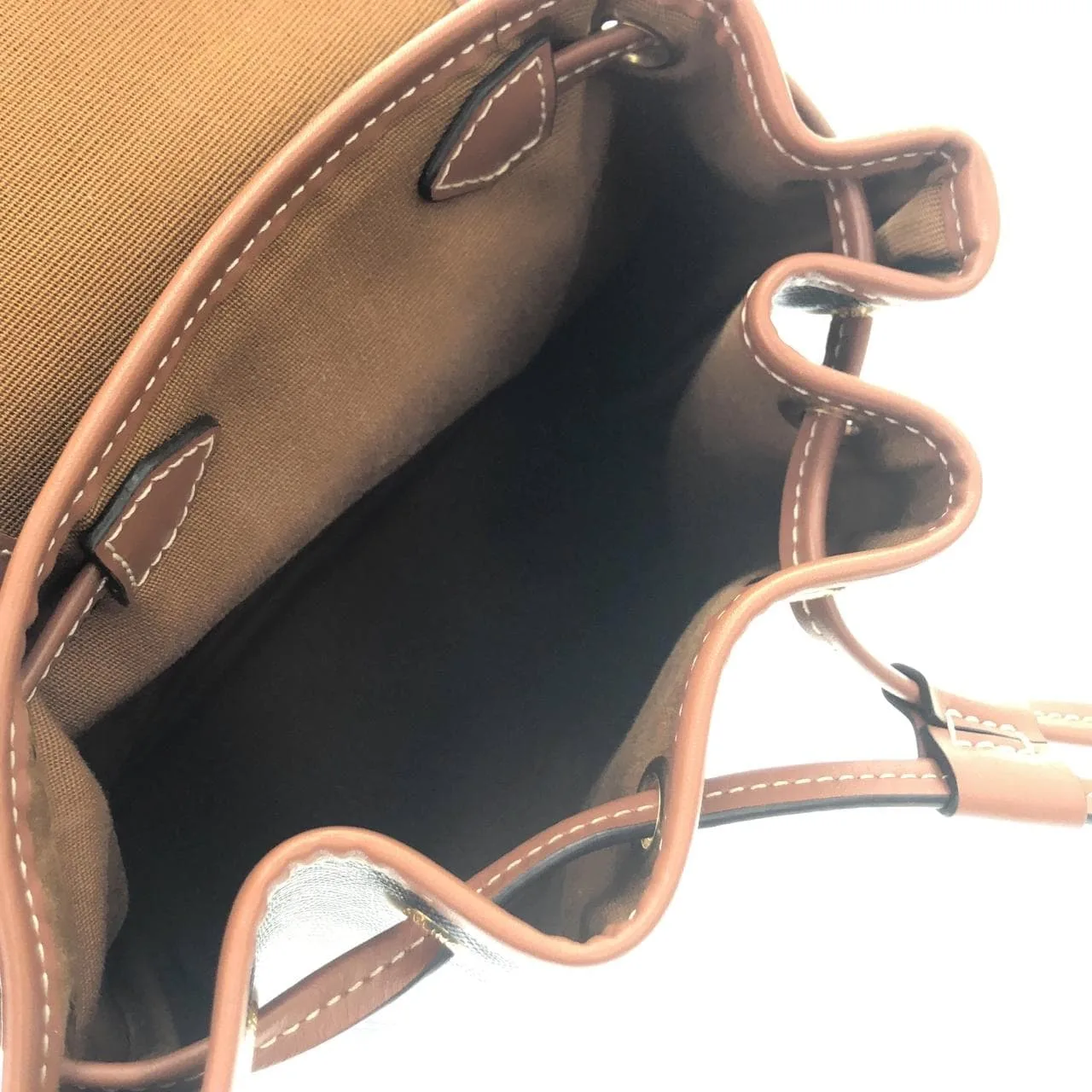 CELINE 197662CAS Backpack Canvas 黑色 帆布 中古品A - 縮圖 6