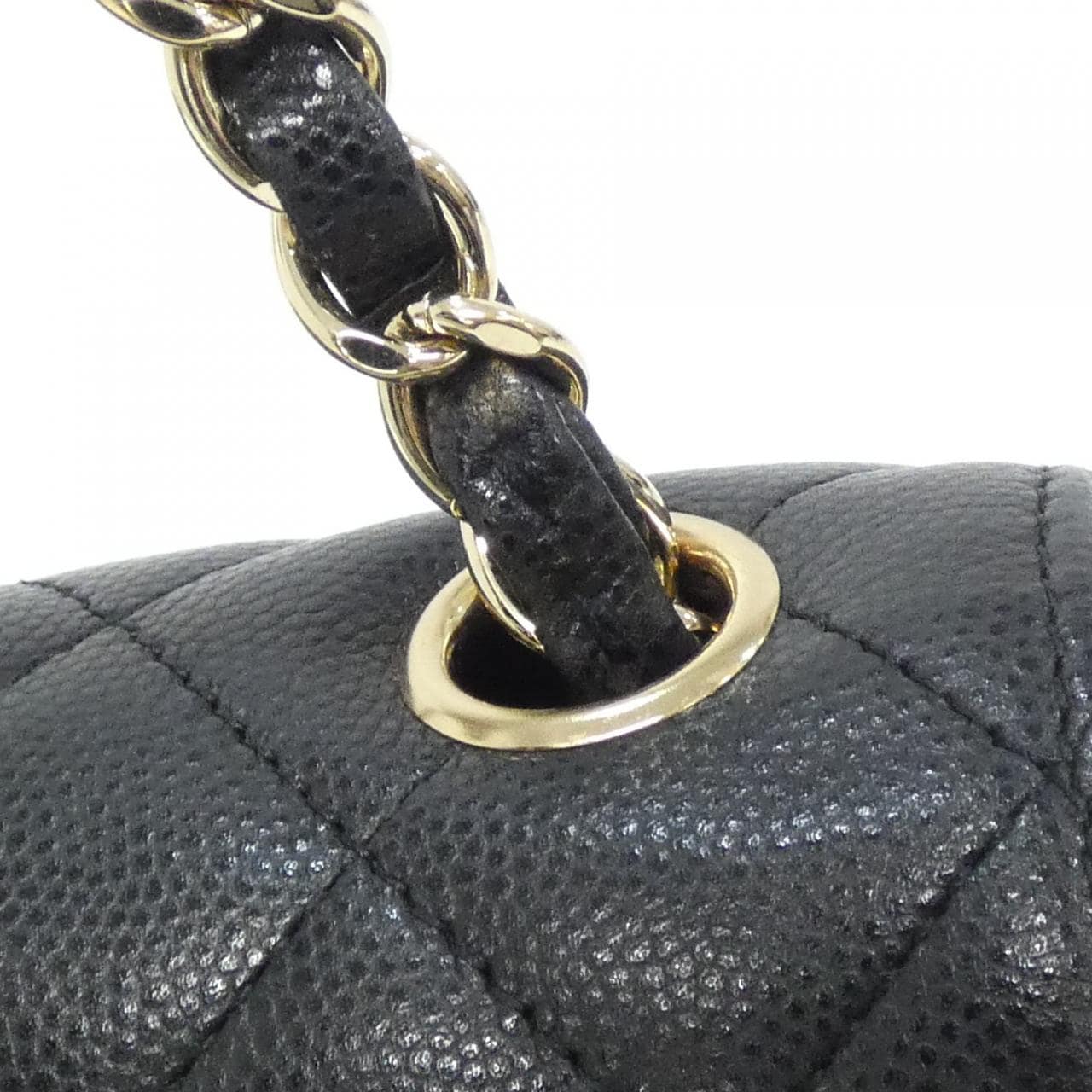 CHANEL Boy Chanel 69900 Shoulder Bag Grained Calfskin 黑色 荔枝紋牛皮 - 縮圖 8