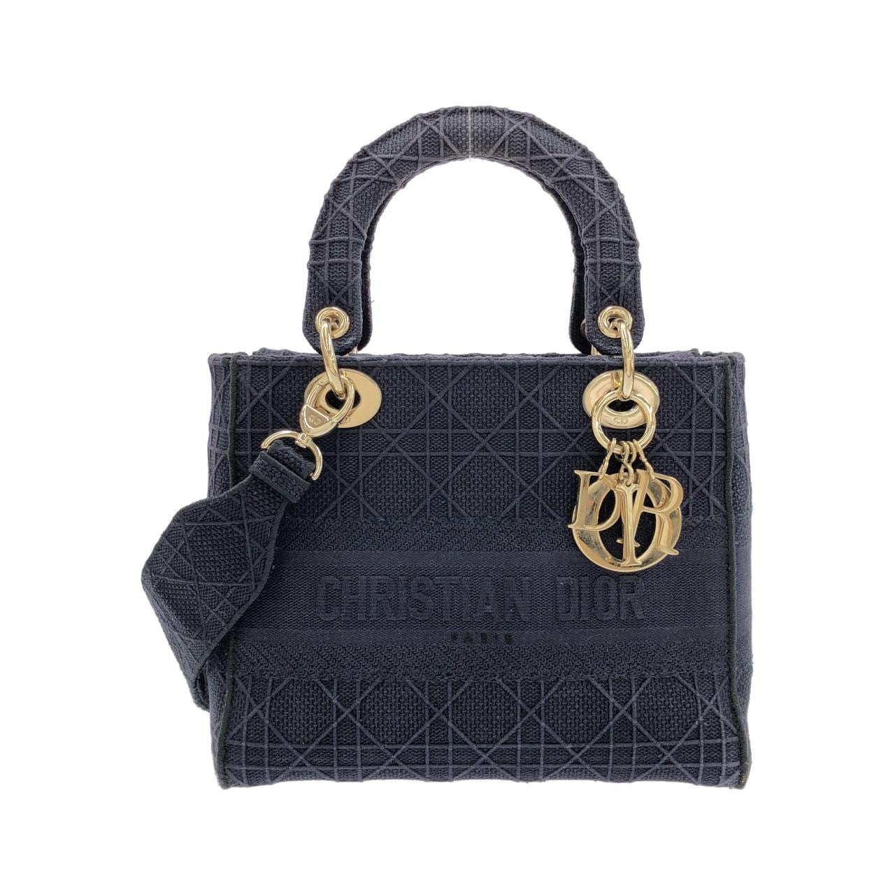 DIOR Lady Dior M0565OREY Handbag Canvas