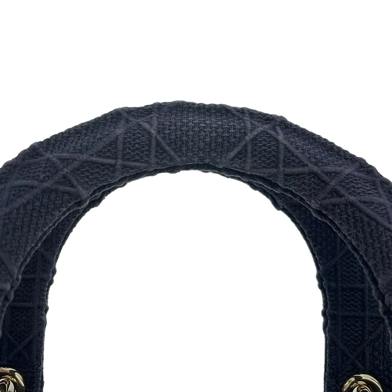 DIOR Lady Dior M0565OREY Handbag Canvas 黑色 帆布 中古品B - 縮圖 7