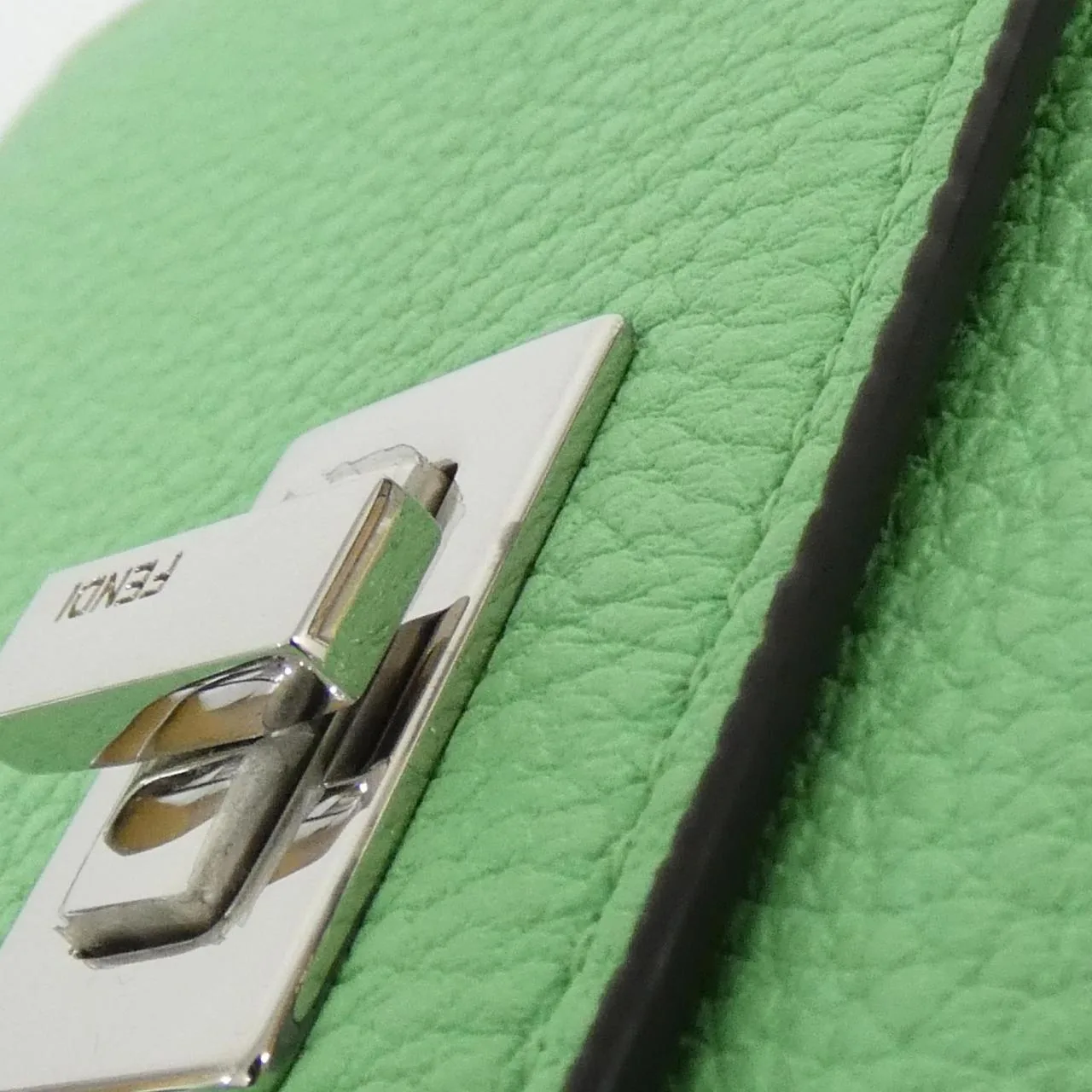 FENDI Peekaboo 8M0438 A91B Wallet 綠色 中古品A - 縮圖 6