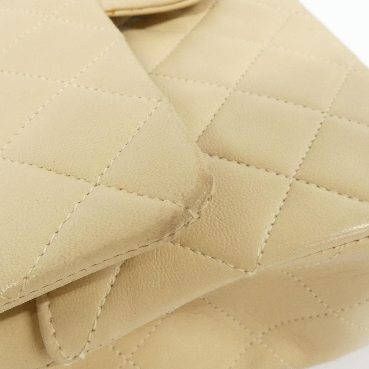 CHANEL Matelasse 1113 Shoulder Lambskin Beige Lambskin - Thumbnail 5