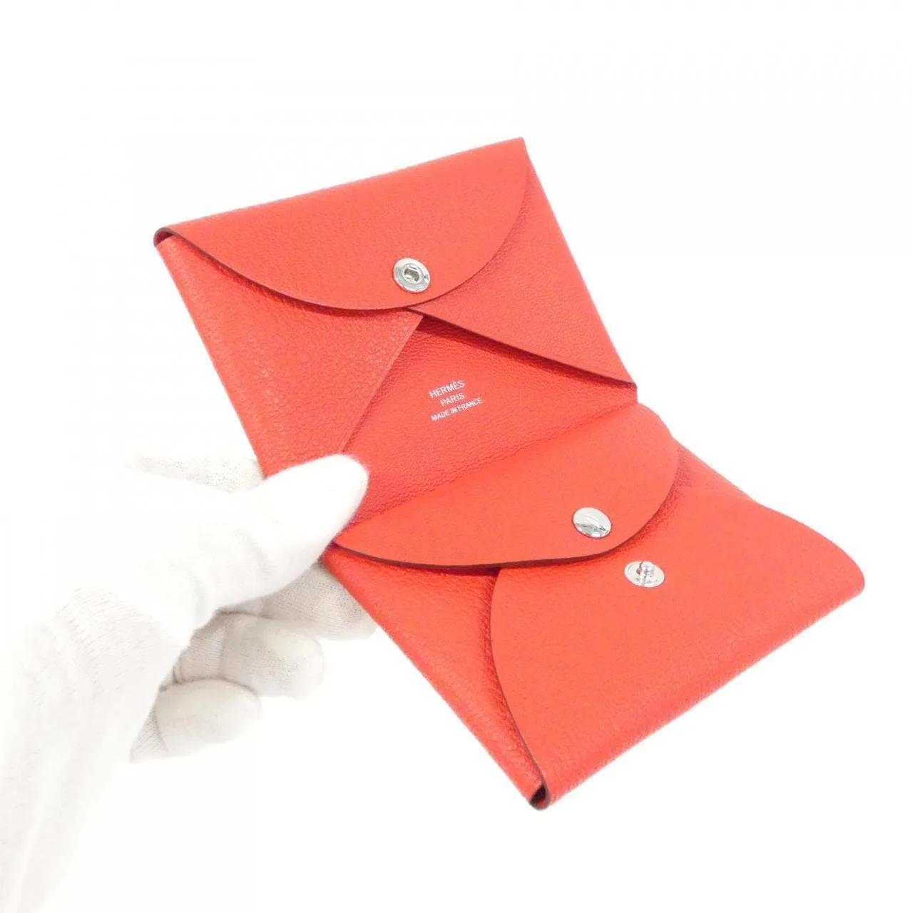 HERMES 082977CK Coin Case Rouge 未使用品 - 縮圖 2