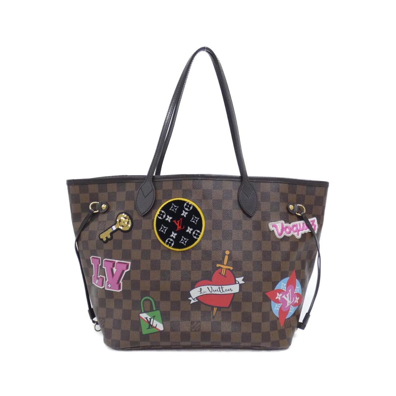 LOUIS VUITTON Neverfull N40049 Bag Damier Black