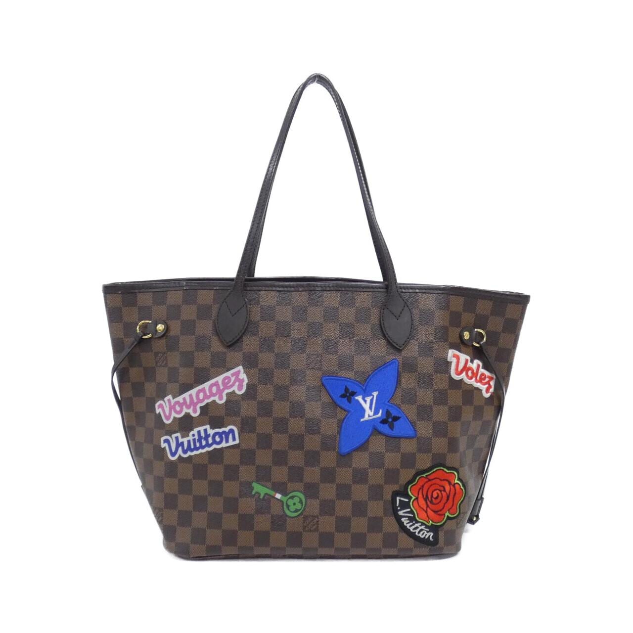 LOUIS VUITTON Neverfull N40049 Bag Damier Black Damier - Thumbnail 2