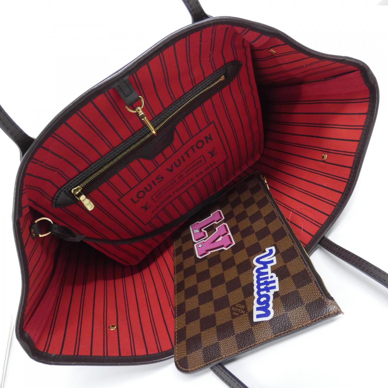 LOUIS VUITTON Neverfull N40049 Bag Damier Black Damier - Thumbnail 8