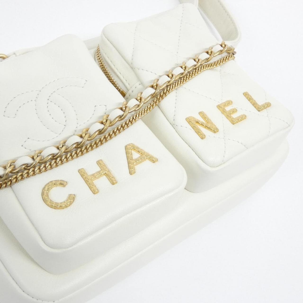 CHANEL AS2923 Shoulder 白色 中古品A - 縮圖 5