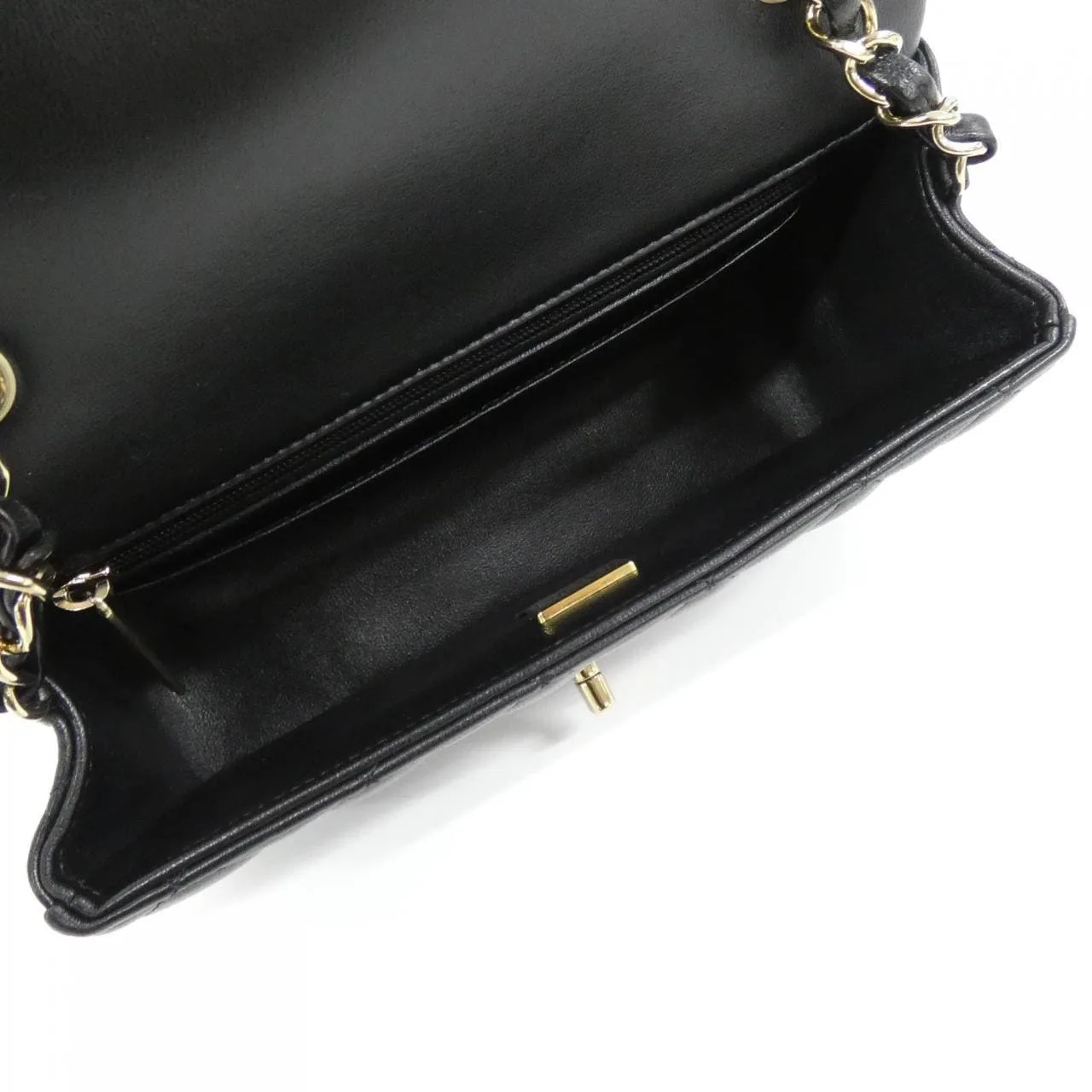 CHANEL Boy Chanel 69900 Shoulder Lambskin Black Lambskin - Thumbnail 6