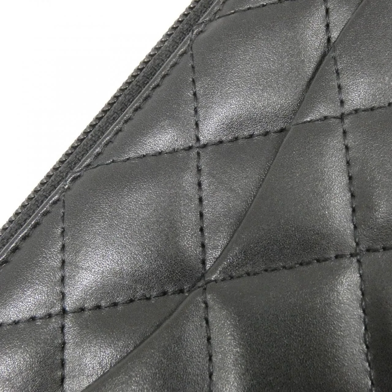 CHANEL Cambon 26710 Wallet Patent Leather 黑色 漆皮 中古品A - 縮圖 4