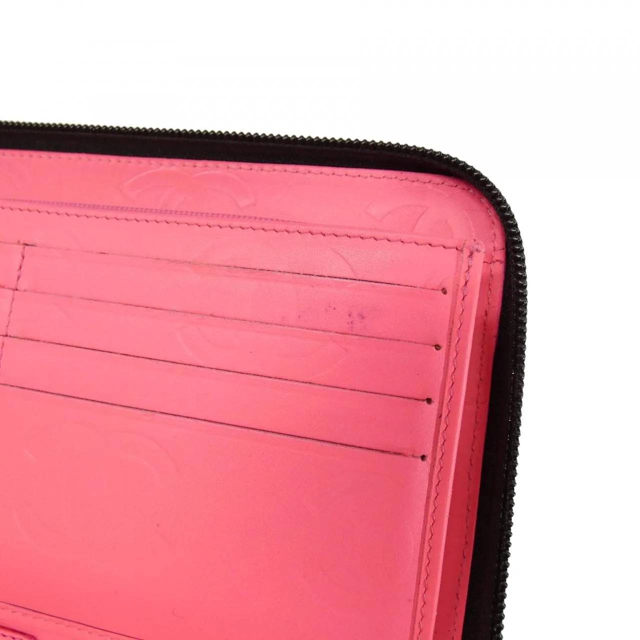 CHANEL Cambon 26710 Wallet Patent Leather 黑色 漆皮 中古品A - 縮圖 7