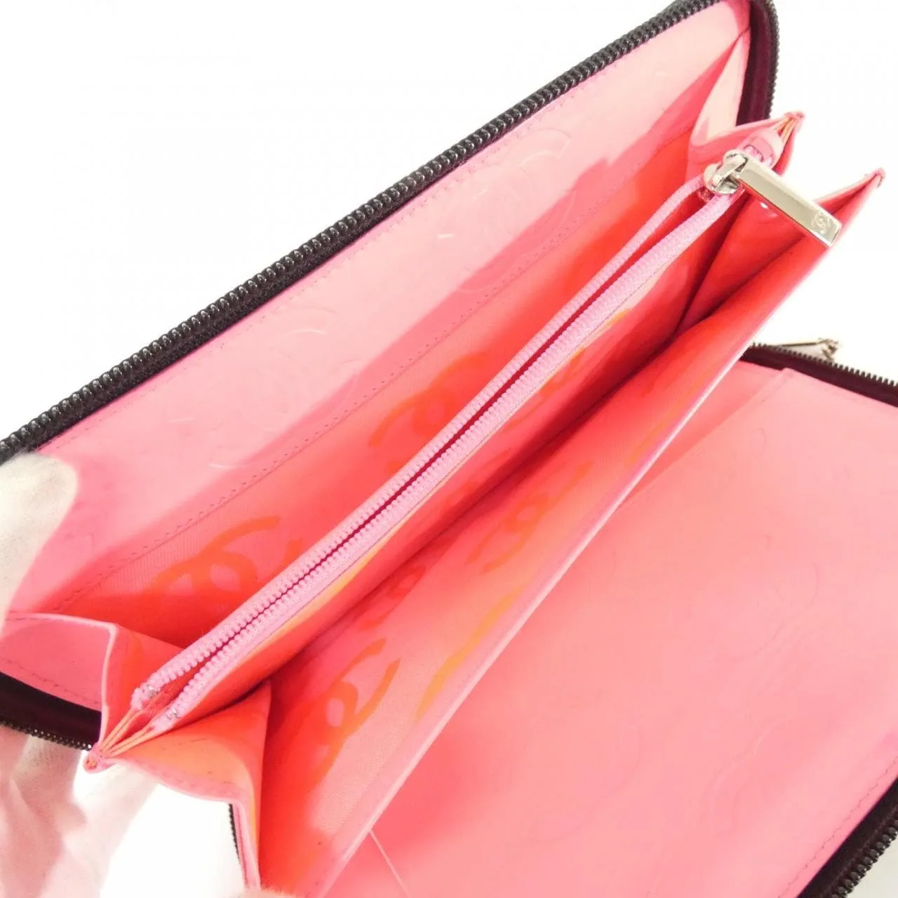 CHANEL Cambon 26710 Wallet Patent Leather 黑色 漆皮 中古品A - 縮圖 10