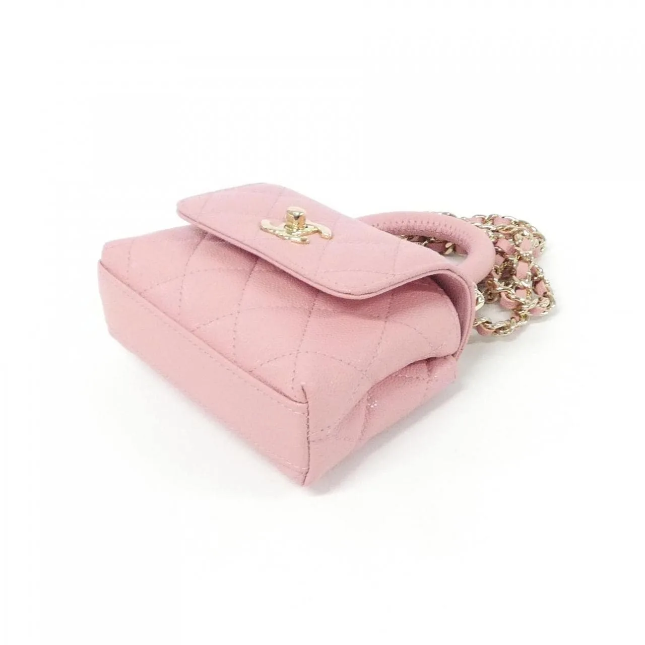 CHANEL AP4245 Wallet Grained Calfskin 粉色 荔枝紋牛皮 中古品A - 縮圖 3