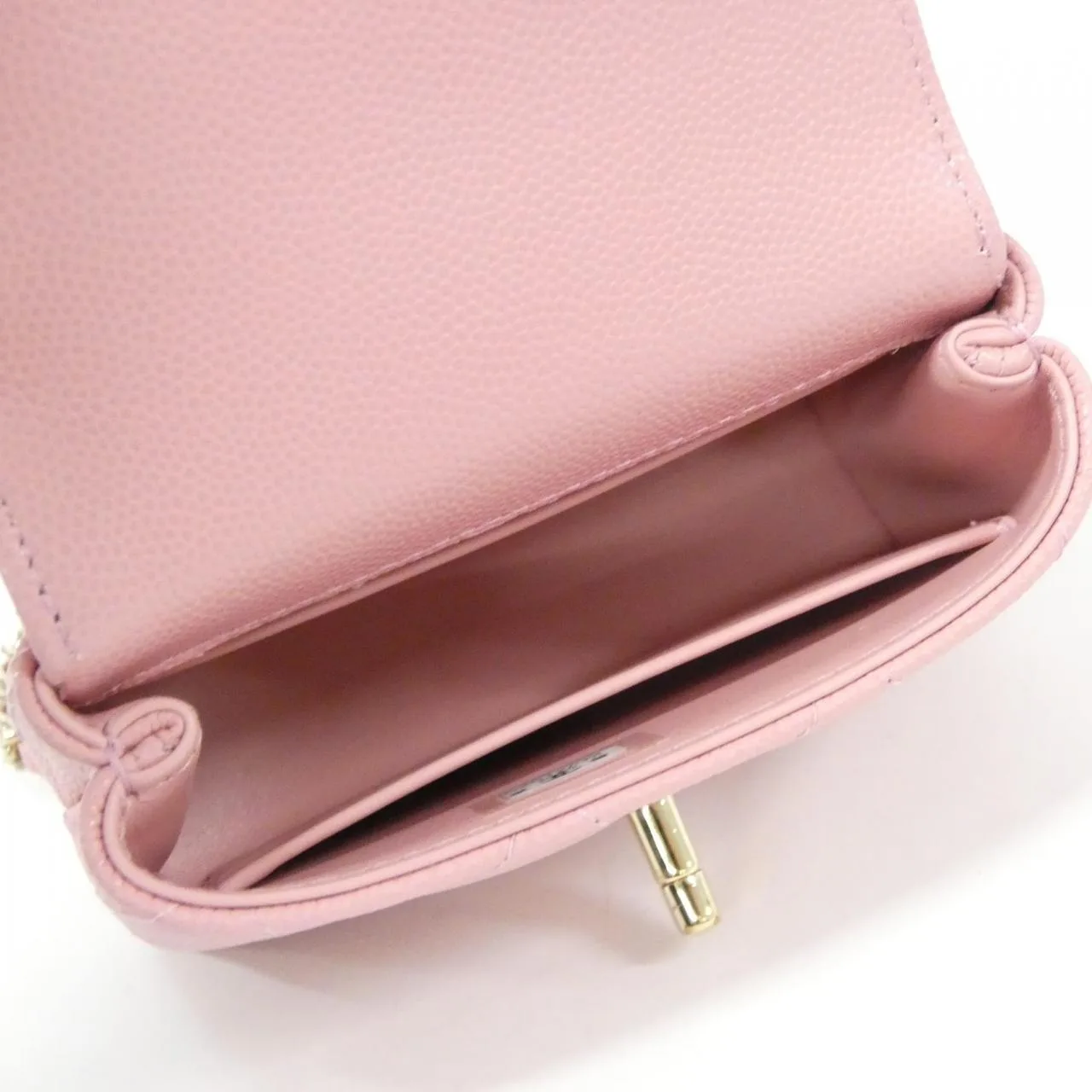 CHANEL AP4245 Wallet Grained Calfskin 粉色 荔枝紋牛皮 中古品A - 縮圖 6