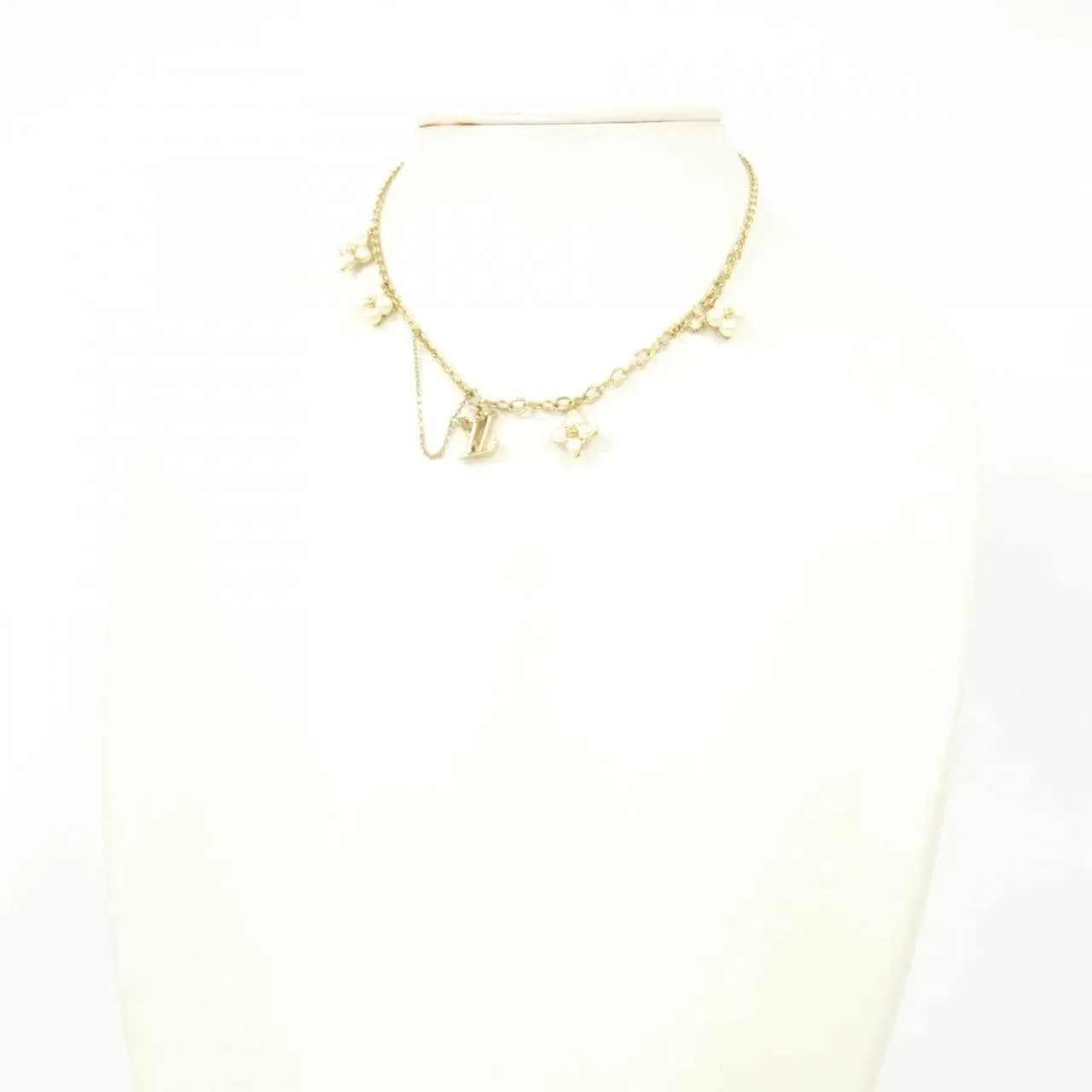 LOUIS VUITTON M03016 Accessories Lambskin 白色 羊皮 中古品A - 縮圖 5