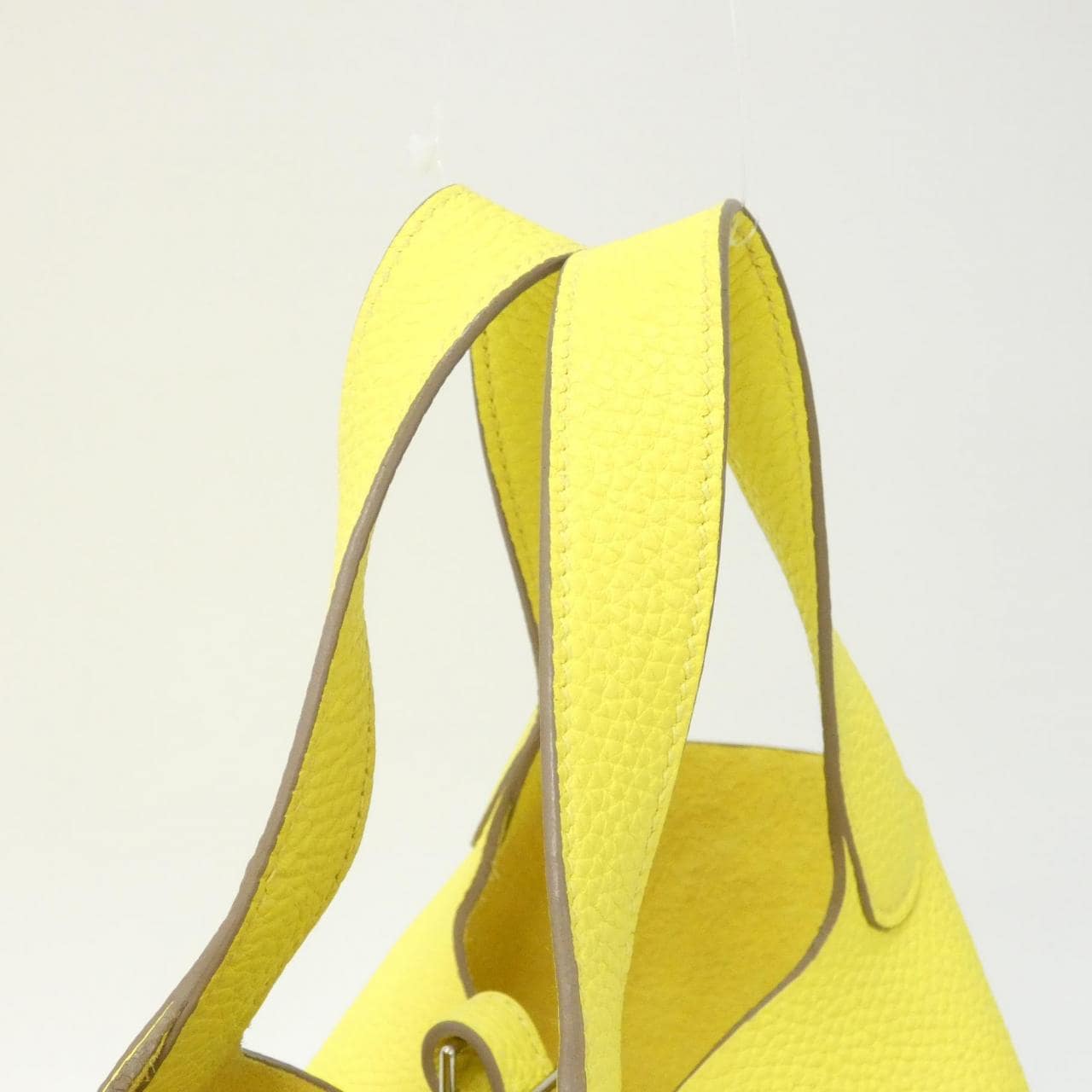 HERMES HERMÈS Picotin 056289CK Bag Clemence 黑色 Clemence 皮 中古品A - 縮圖 5