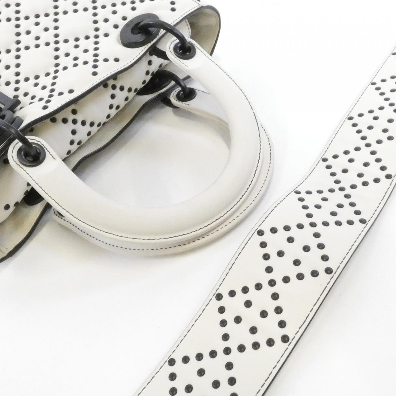 DIOR Lady Dior M0579SLOC Bag 黑色 中古品B - 縮圖 6