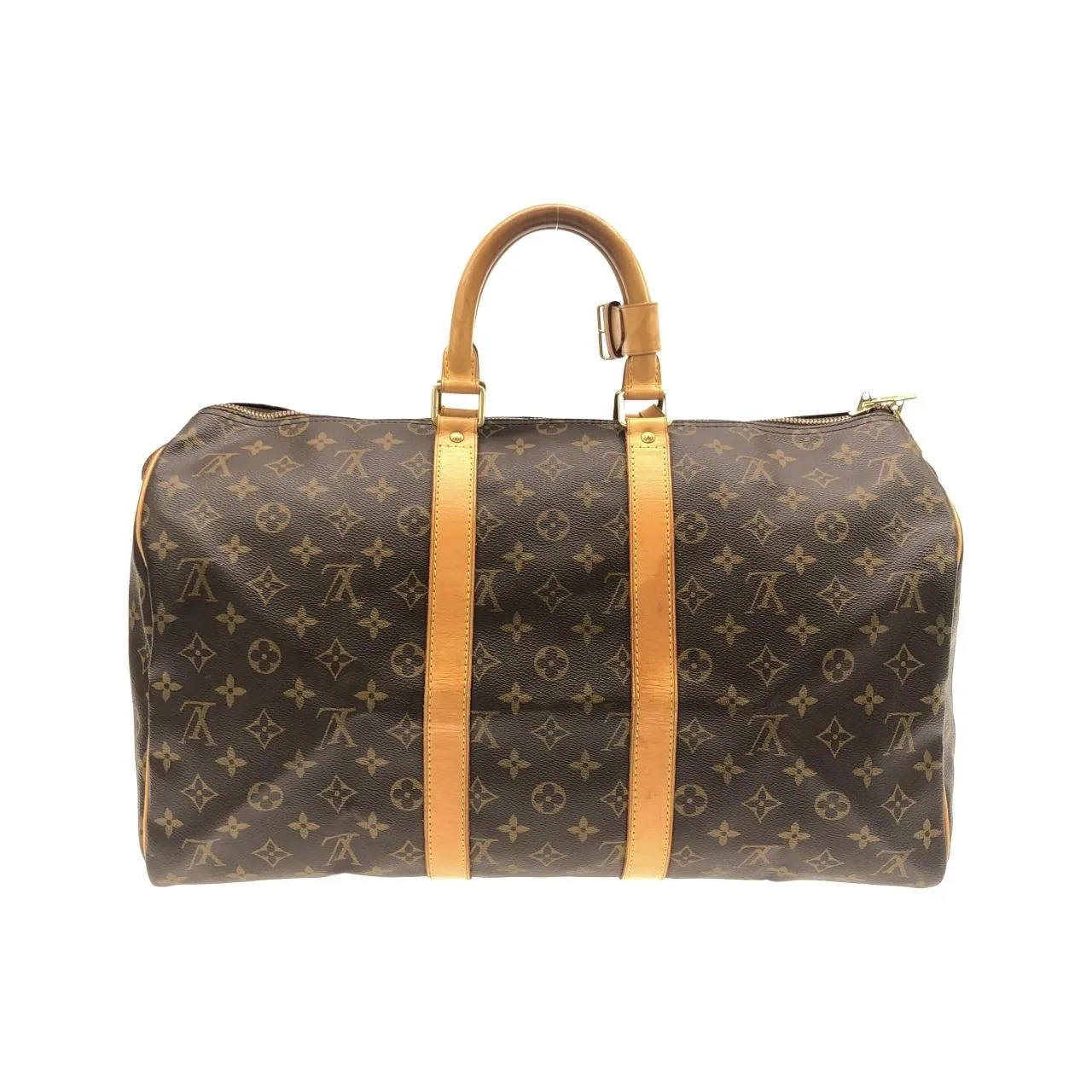 LOUIS VUITTON Keepall M41428 Boston Monogram 黑色 Monogram 中古品B - 縮圖 2