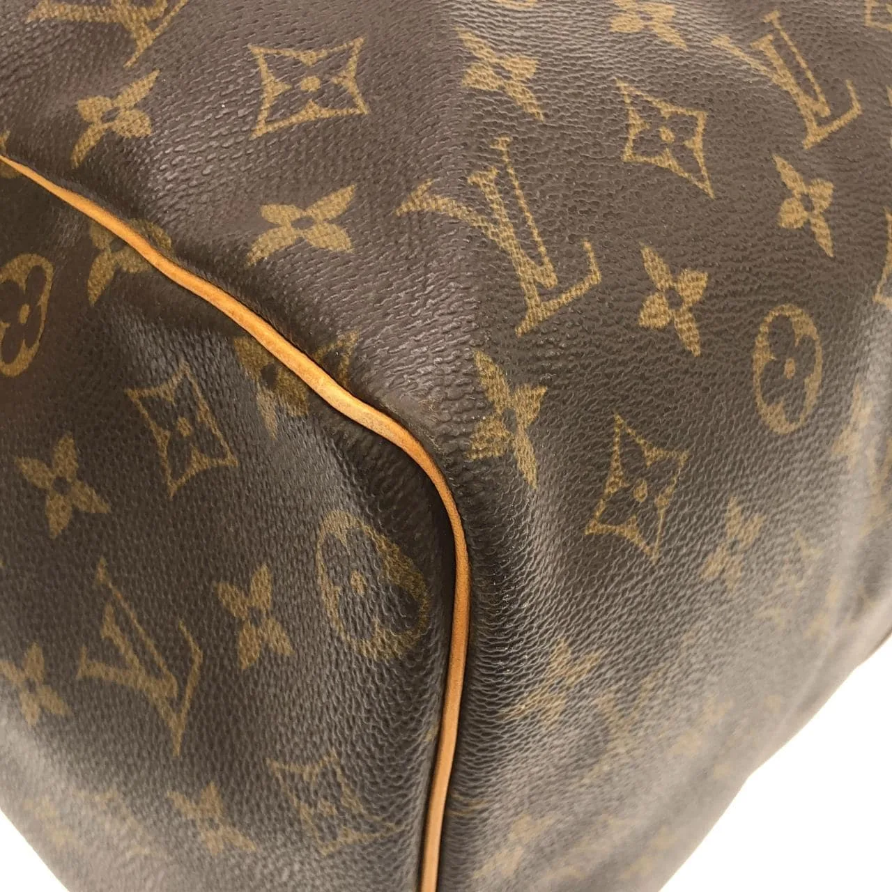 LOUIS VUITTON Keepall M41428 Boston Monogram 黑色 Monogram 中古品B - 縮圖 3