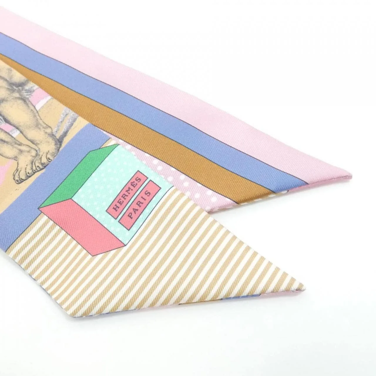 HERMES 063761S Scarf Blue Rank A - Thumbnail 2