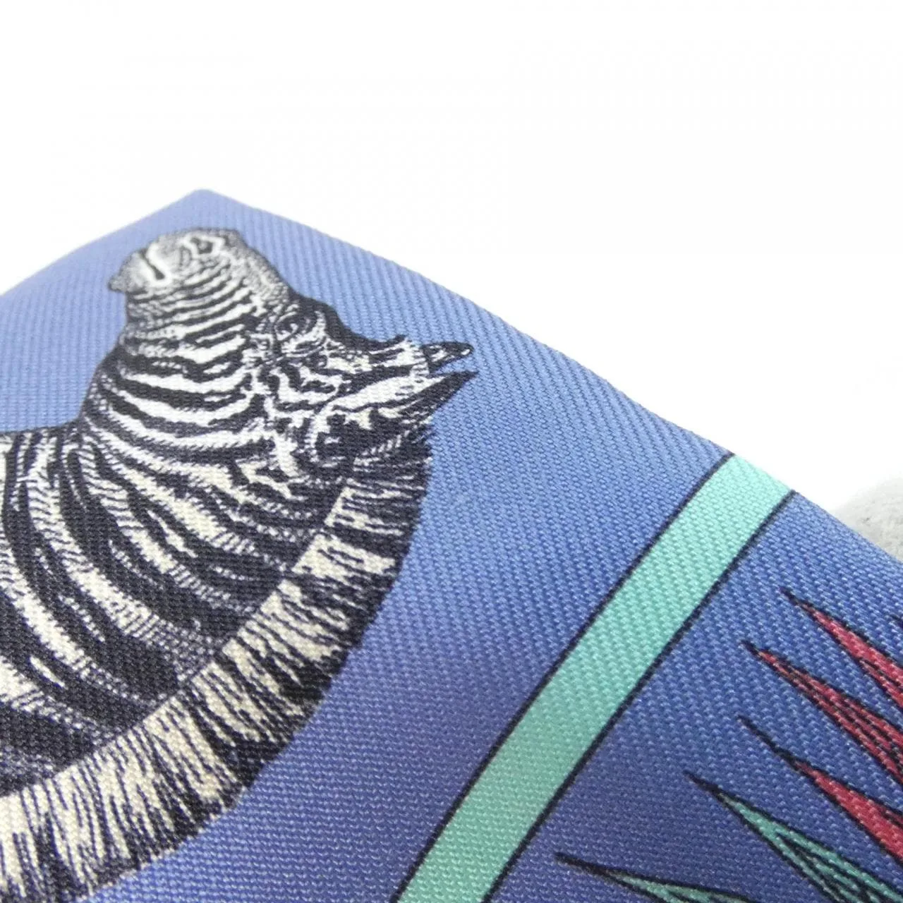 HERMES 063761S Scarf Blue Rank A - Thumbnail 3