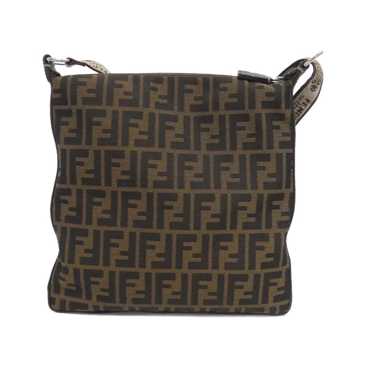 FENDI 8BT109 JQ9 Shoulder Canvas Black Canvas Rank A - Thumbnail 2