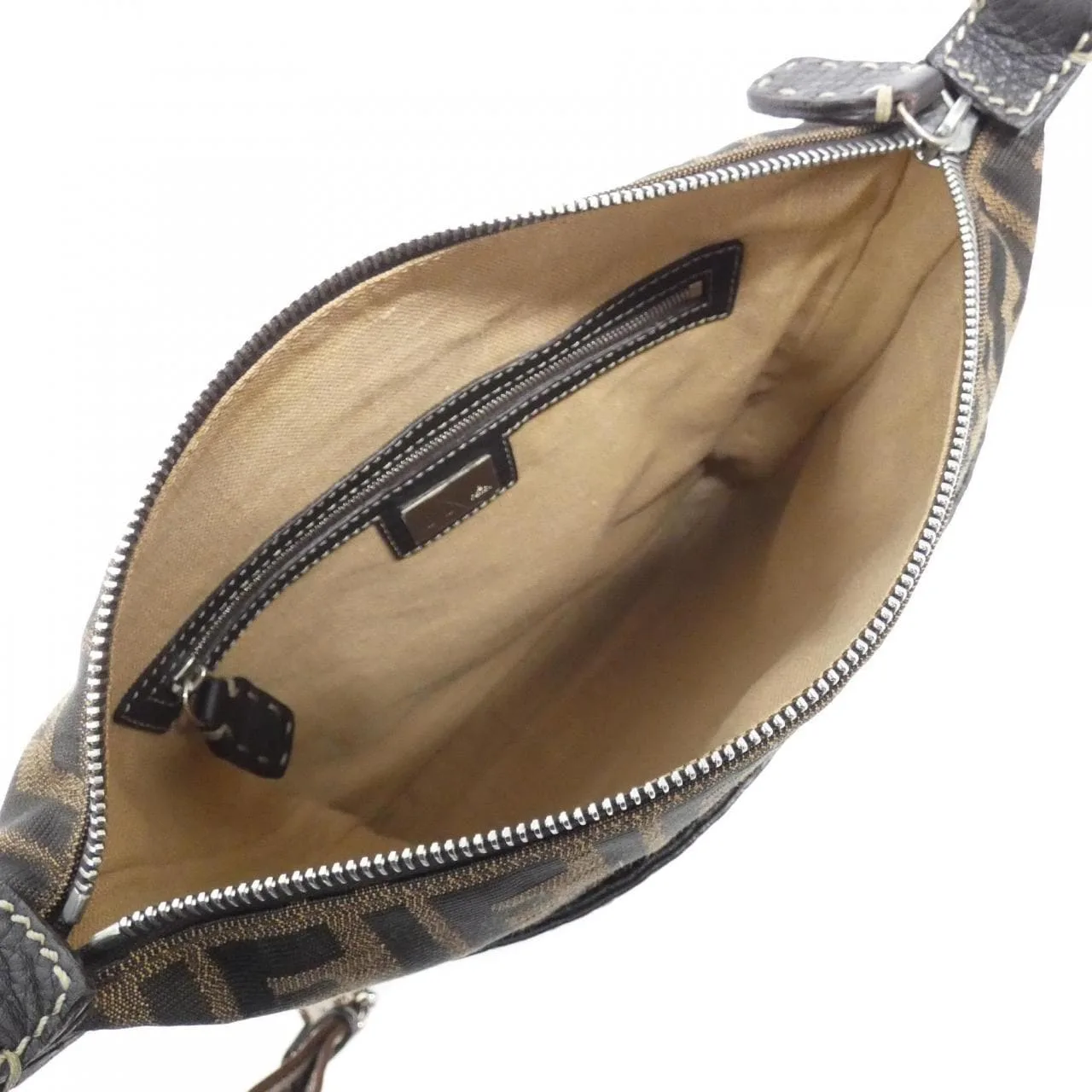 FENDI 8BT109 JQ9 Shoulder Canvas Black Canvas Rank A - Thumbnail 8