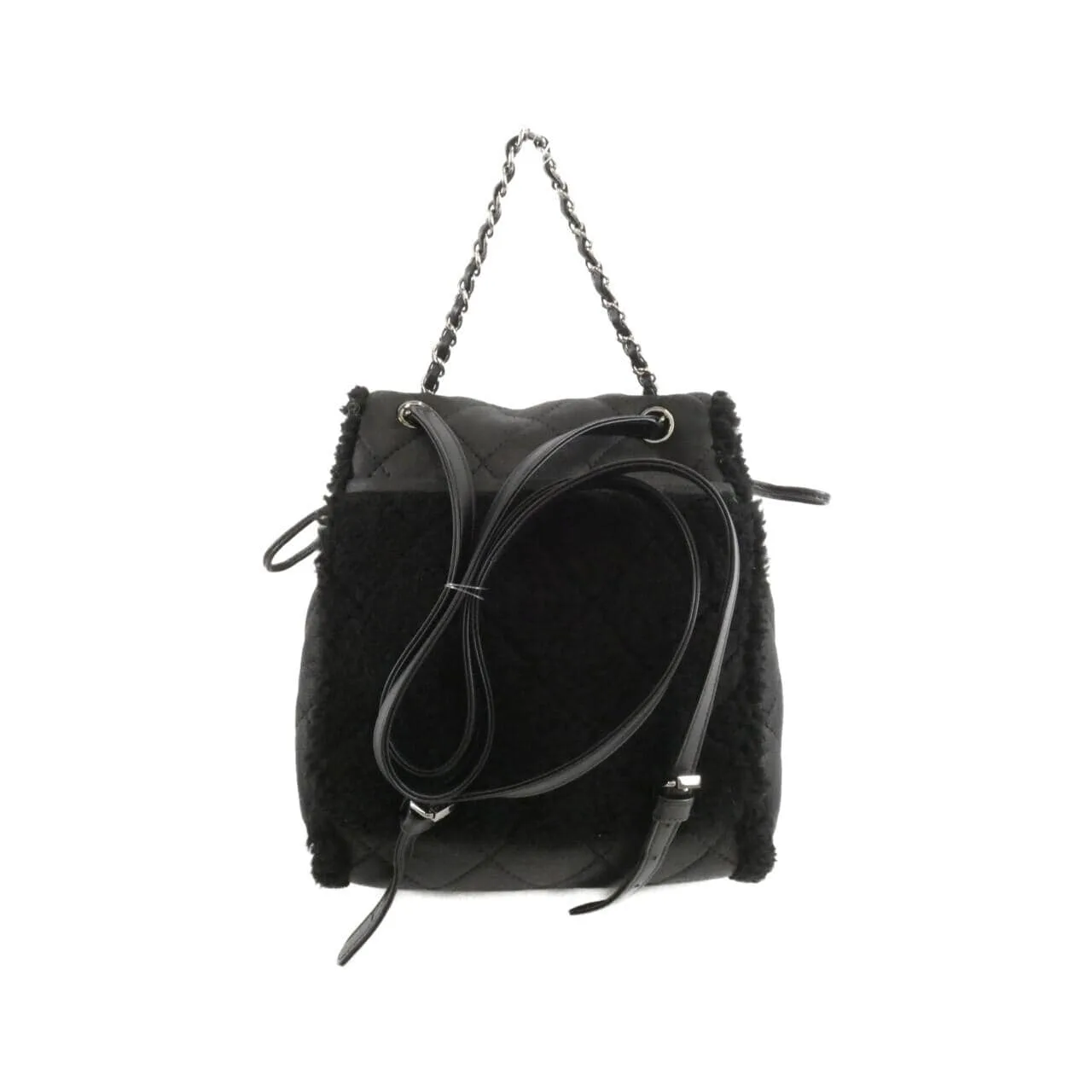 CHANEL 57744 Backpack Lambskin 黑色 羊皮 中古品B - 縮圖 2