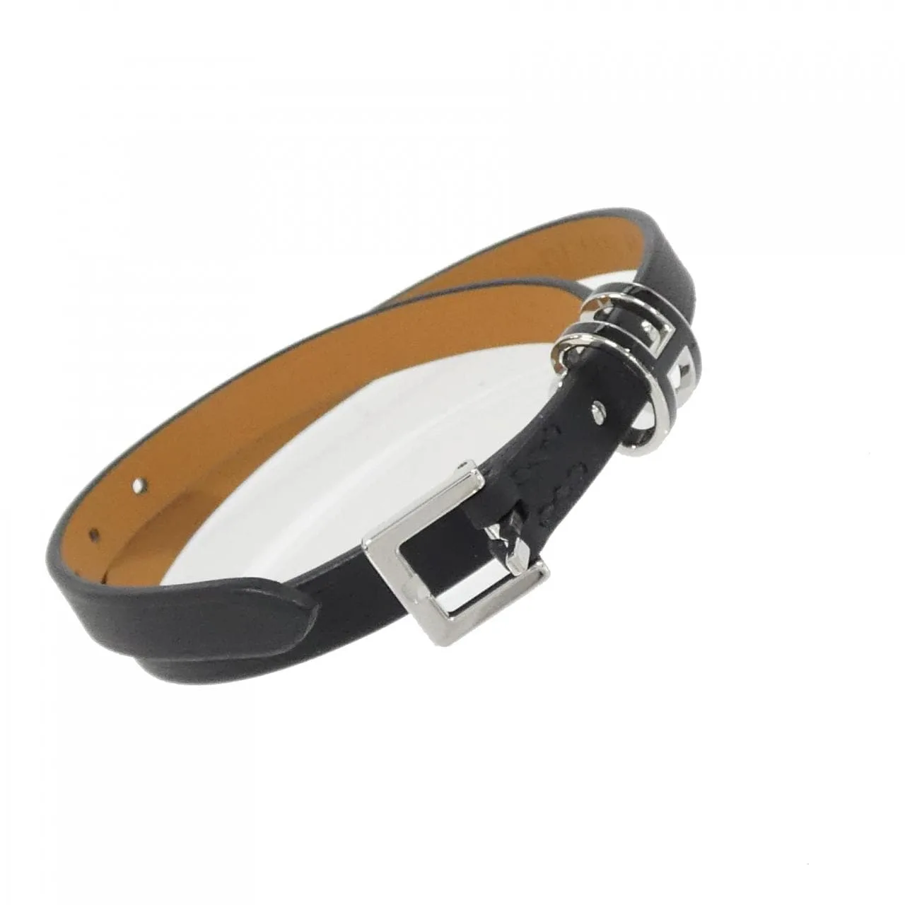 HERMES 500349FK Accessories Swift Black Swift Leather Unused - Thumbnail 3