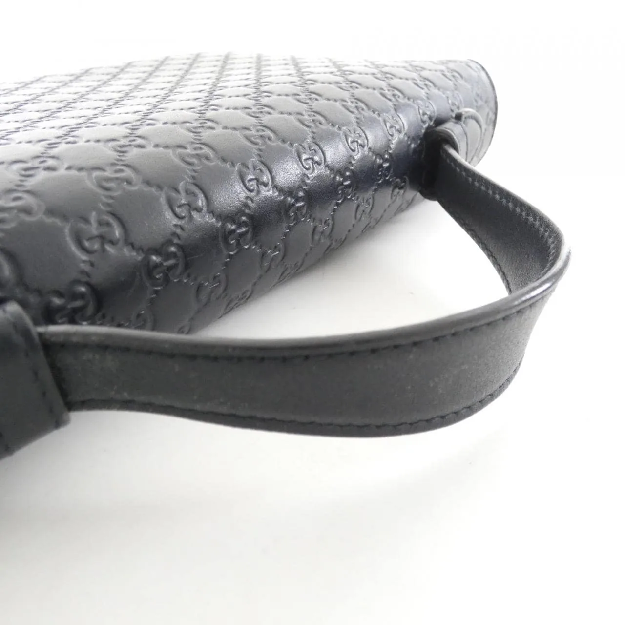 GUCCI GG Supreme 449246 BMJ1N Wallet Leather 黑色 皮革 中古品B - 縮圖 3