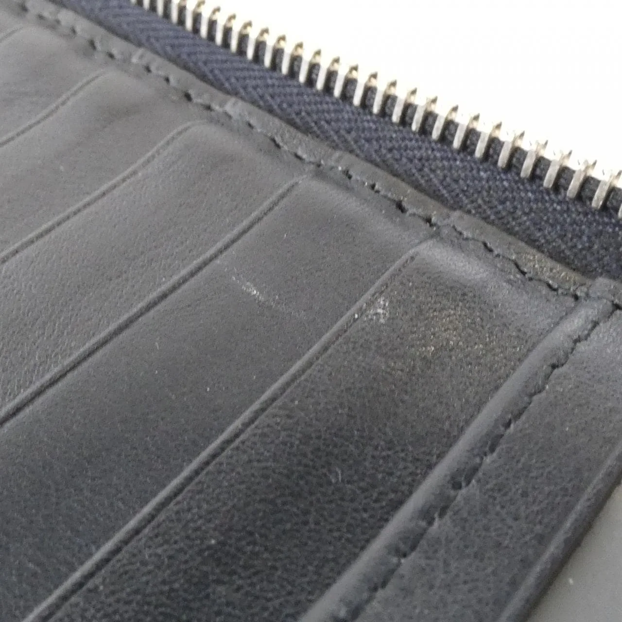 GUCCI GG Supreme 449246 BMJ1N Wallet Leather 黑色 皮革 中古品B - 縮圖 7