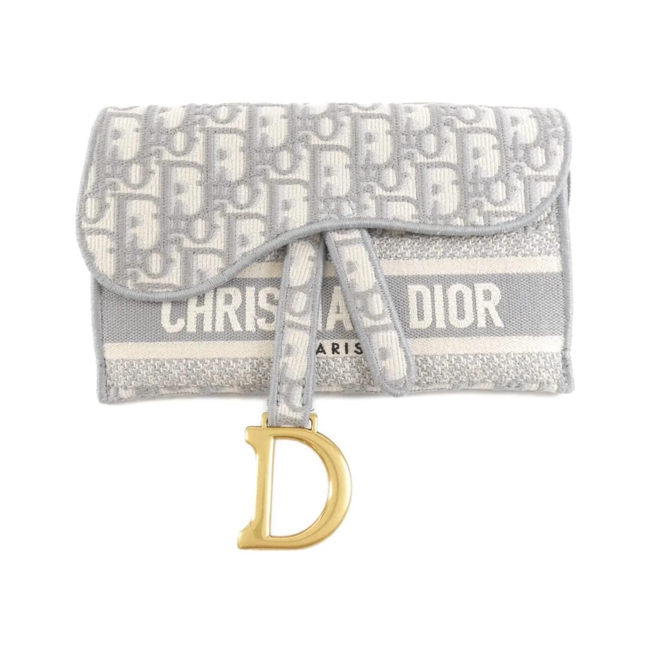 DIOR Saddle S5647CRIW 肩背包 帆布 Black