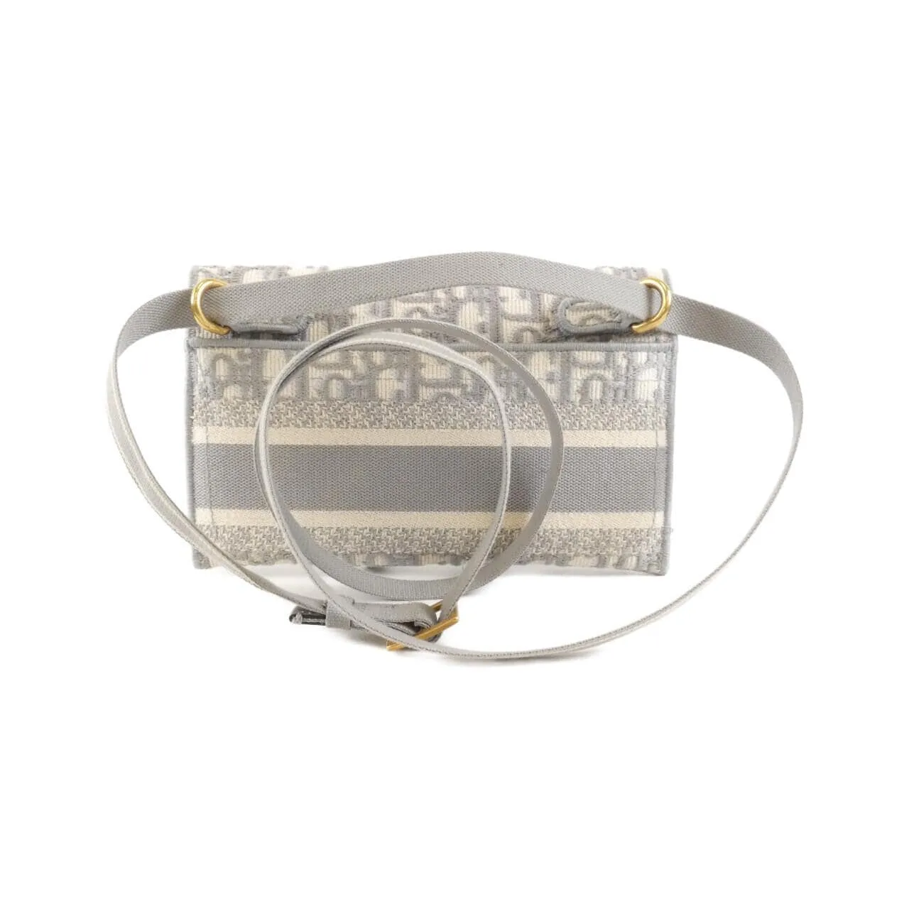 DIOR Saddle S5647CRIW 肩背包 帆布 黑色 帆布 中古品A - 縮圖 2