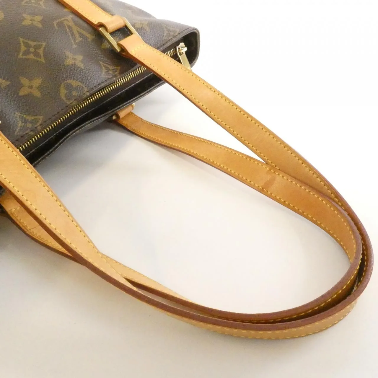 LOUIS VUITTON Caba Piano M51148 Handbag Monogram 黑色 Monogram 中古品B - 縮圖 3