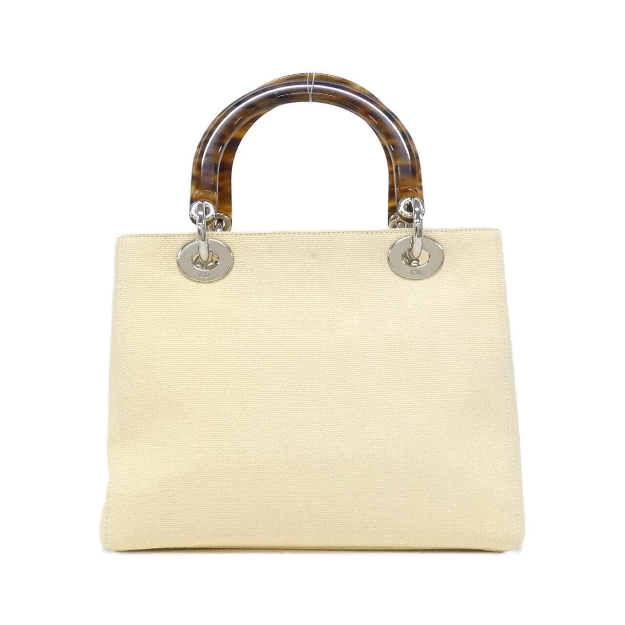 DIOR Lady Dior Handbag Canvas Beige Canvas Rank A - Thumbnail 2