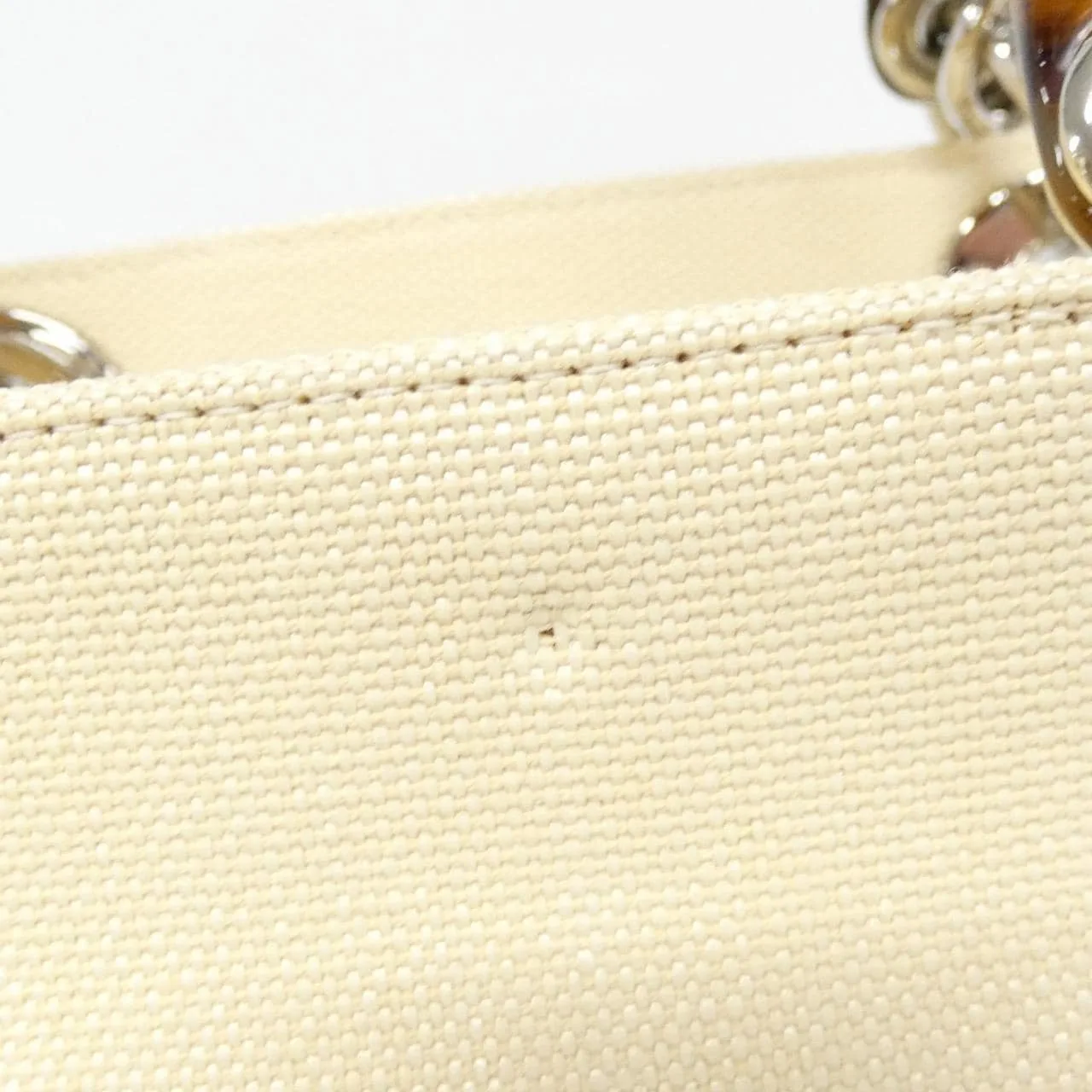 DIOR Lady Dior Handbag Canvas Beige Canvas Rank A - Thumbnail 4