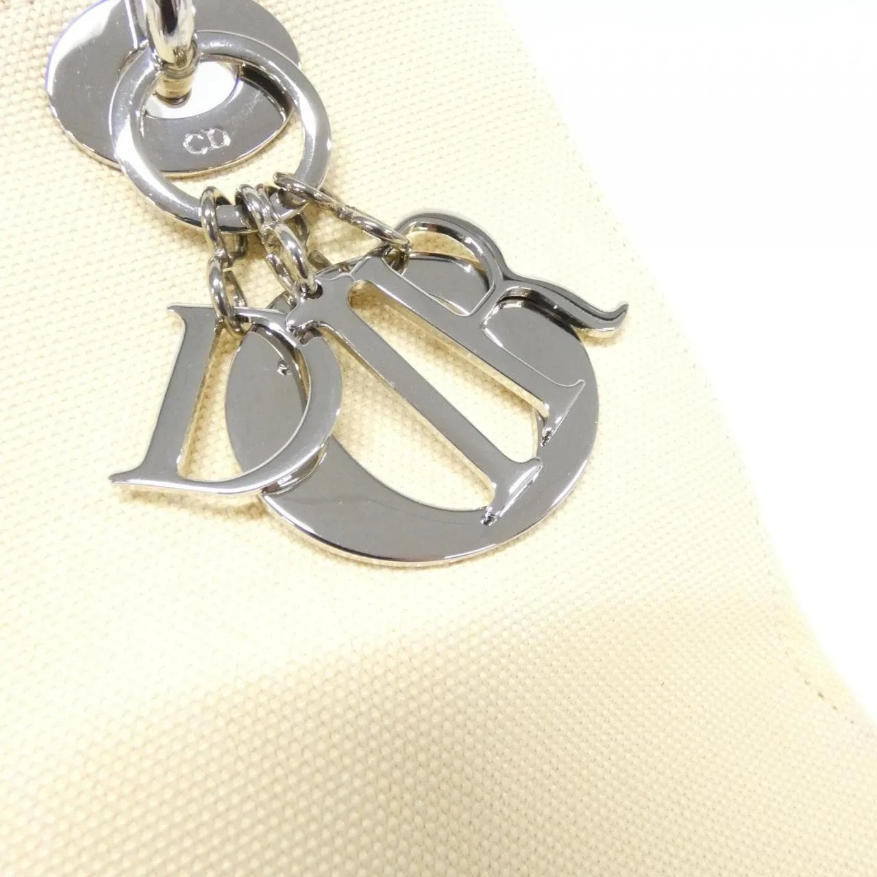 DIOR Lady Dior Handbag Canvas Beige Canvas Rank A - Thumbnail 5