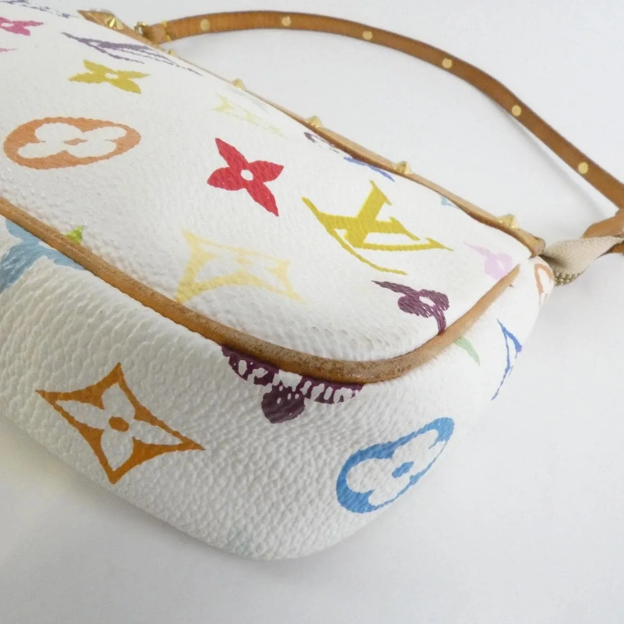 LOUIS VUITTON Pochette M92649 Pochette Canvas Multicolor 帆布 中古品B - 縮圖 4