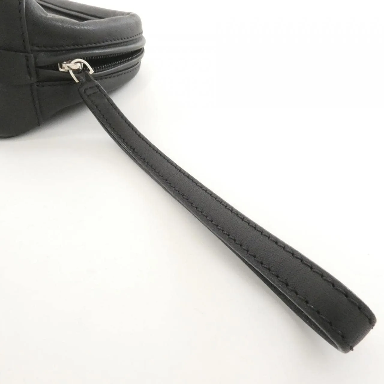 LOEWE Handbag Leather Black Leather Rank B - Thumbnail 4