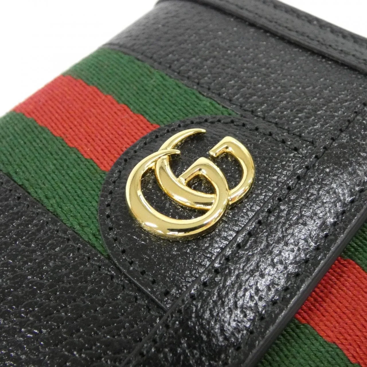 GUCCI 719887 DJ2DG Wallet Leather 黑色 皮革 中古品A - 縮圖 3